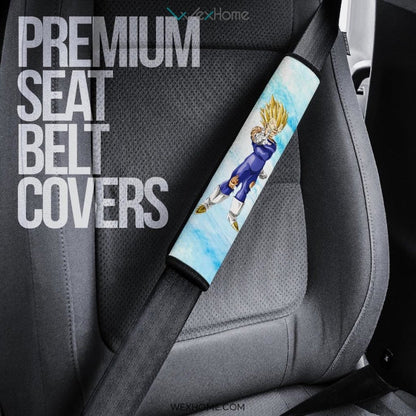Dragon Ball Anime Seat Belt Covers | Vegeta Majinbu Symbol Blue Belt Covers