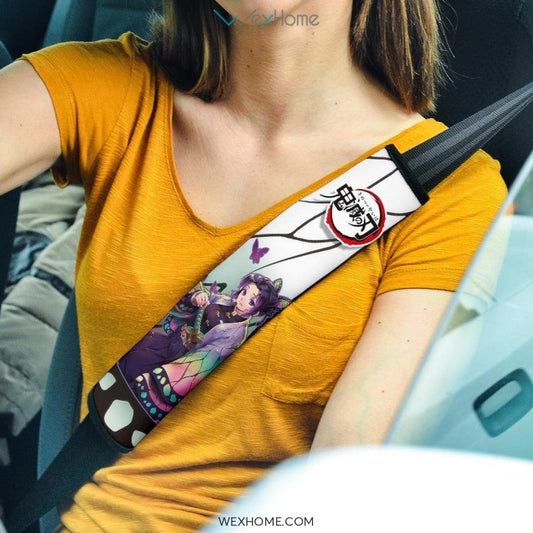 Shinobu Kocho Seat Belt Covers Demon Slayers Anime Car Accessories