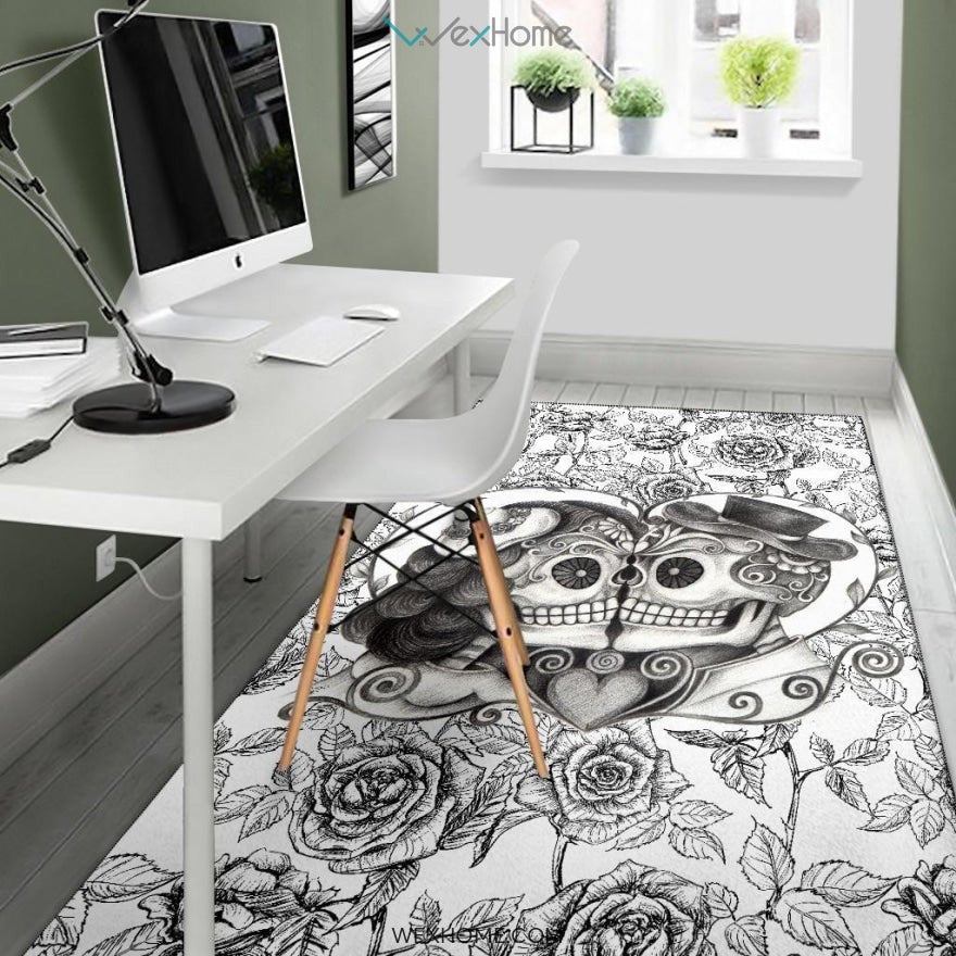 Sugar Skull Kiss - Rug