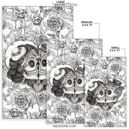 Sugar Skull Kiss - Rug