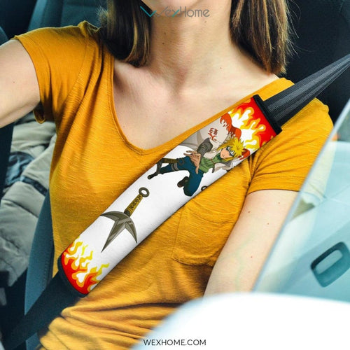 Naruto Anime Seat Belt Covers | Minato Kunai Hokage Suit Belt Covers