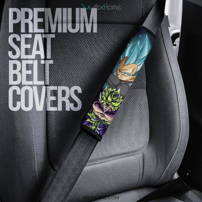 Dragon Ball Anime Seat Belt Covers | DB Goku Vegeta Vs Super Broly Galaxy Belt Covers