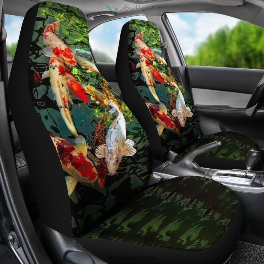 2pcs Koi Car Seat Cover