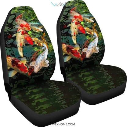 2pcs Koi Car Seat Cover