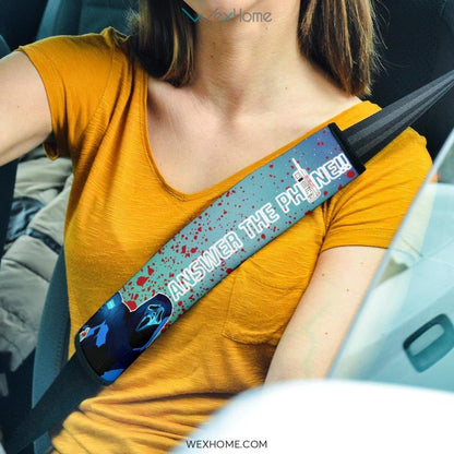 Horror Movie Seat Belt Covers | Ghost Face Calling Galaxy Belt Covers