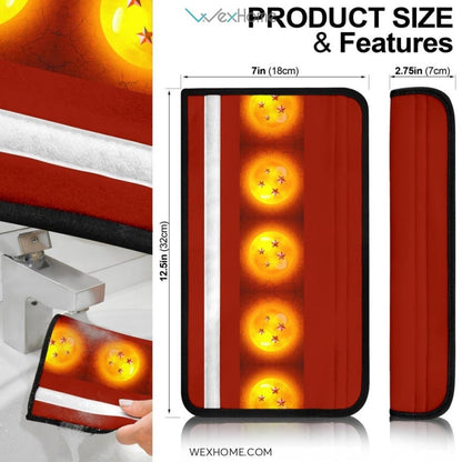 Dragon Ball Anime Seat Belt Covers | Little Goku Nimbus Clouds Silhouette Belt Covers