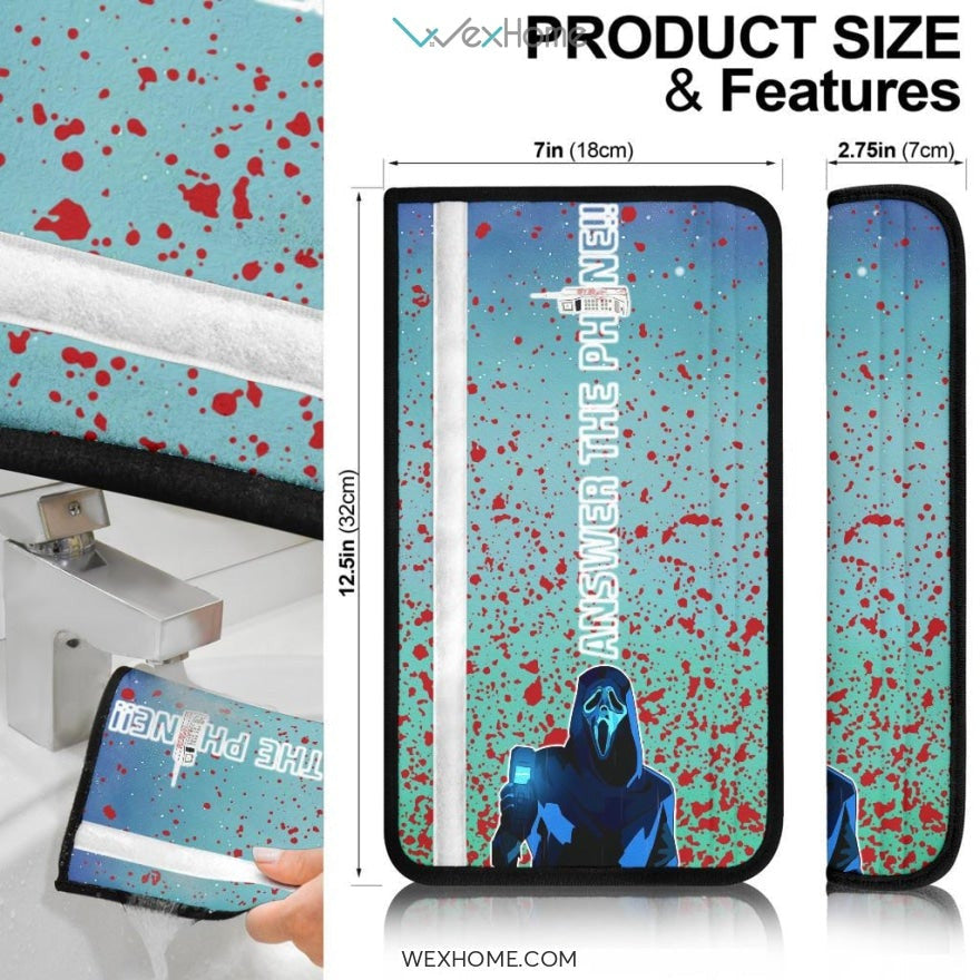 Horror Movie Seat Belt Covers | Ghost Face Calling Galaxy Belt Covers