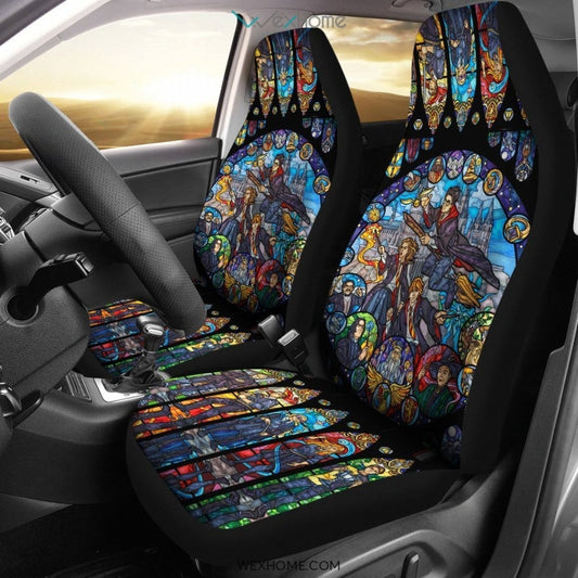 2pcs Characters Car Seat Cover