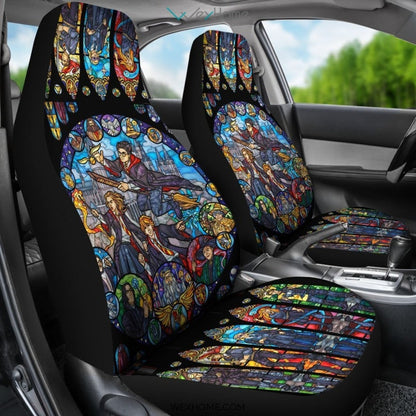 2pcs Characters Car Seat Cover