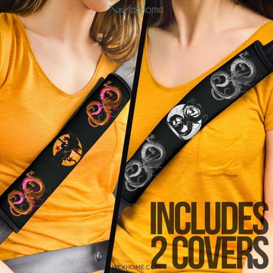 Dragon Ball Anime Seat Belt Covers | Little Goku With Dragons Belt Covers