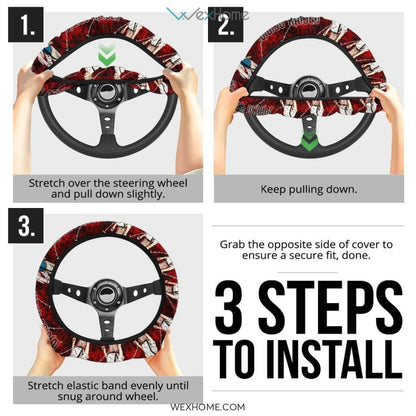 Jujutsu Kaisen Anime Seat Belt Covers | Sukuna Yuji Monster Hand Belt Covers