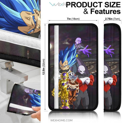Dragon Ball Anime Seat Belt Covers | DB Super Fight Universe Goku Vegeta Jiren And Frieza Belt Covers