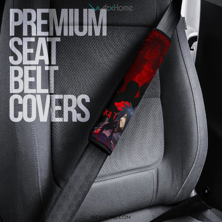 Naruto Anime Seat Belt Covers | Madara Red Blood Theme The Final Battle Belt Covers