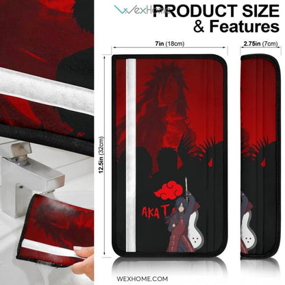 Naruto Anime Seat Belt Covers | Madara Red Blood Theme The Final Battle Belt Covers