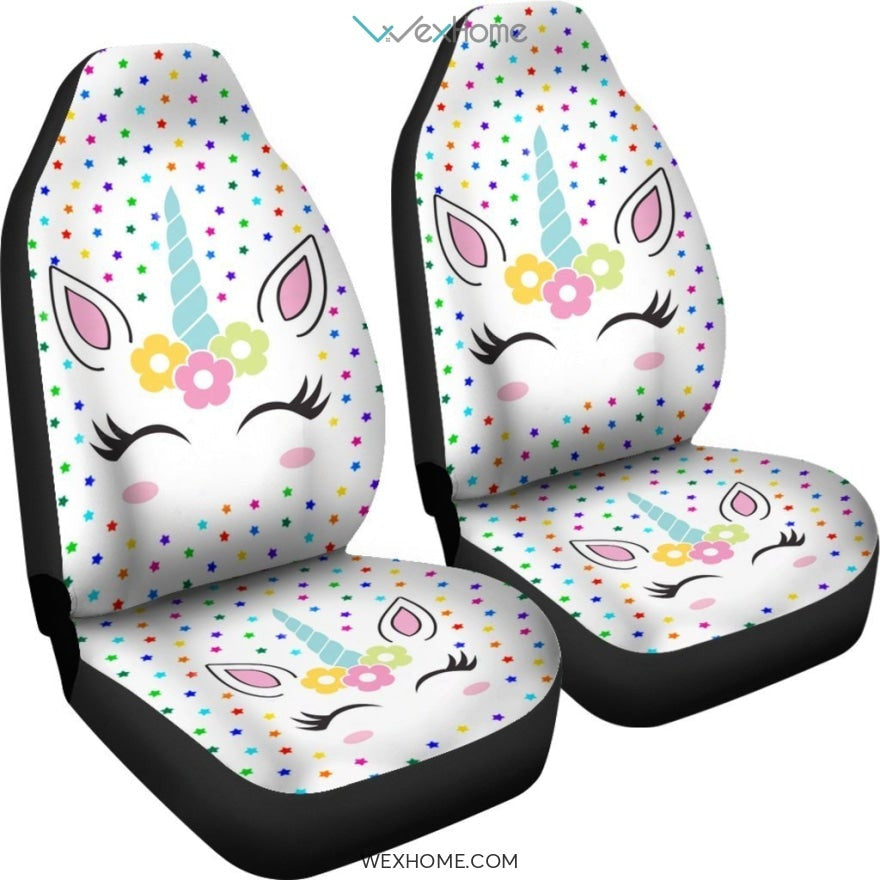 2pcs Unicorn Car Seat Cover