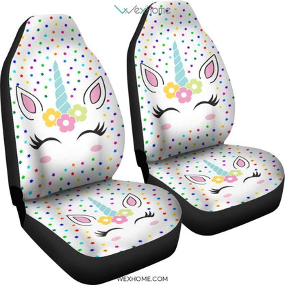 2pcs Unicorn Car Seat Cover