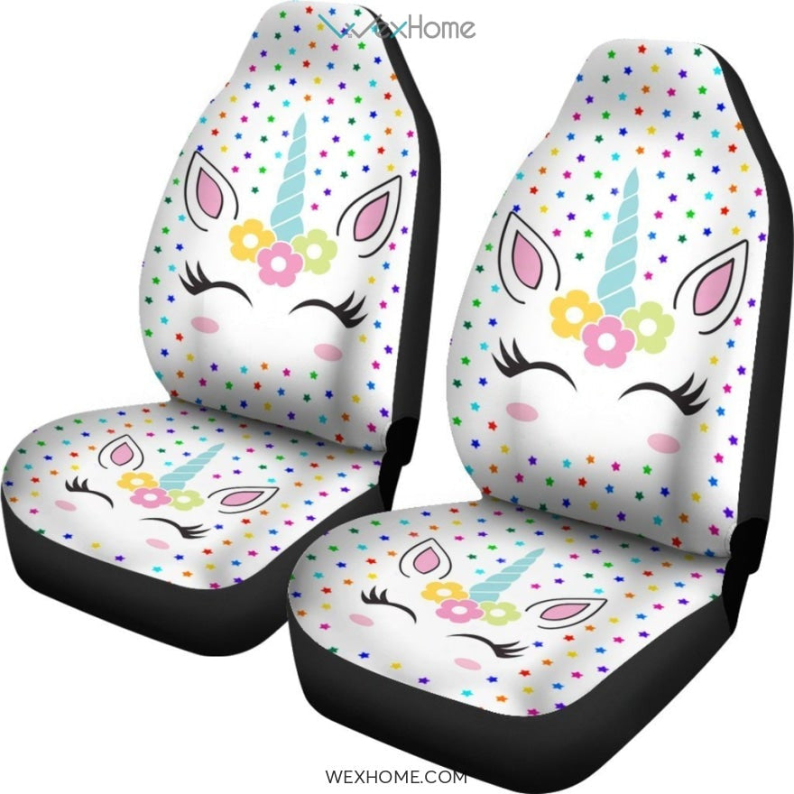 2pcs Unicorn Car Seat Cover