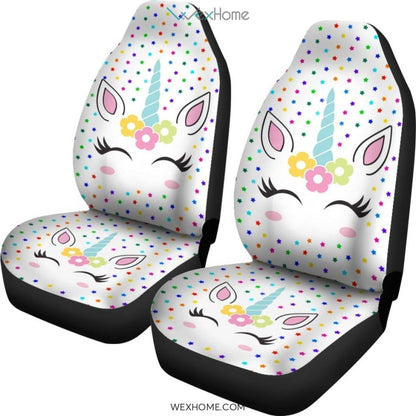 2pcs Unicorn Car Seat Cover