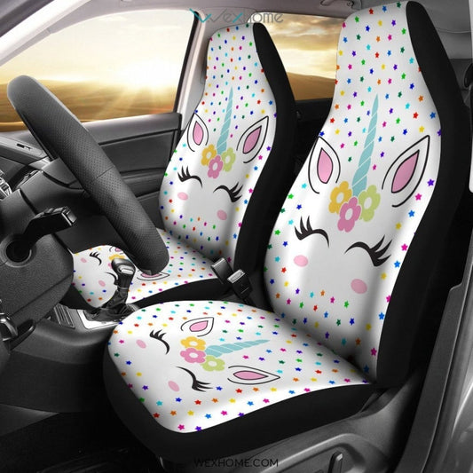 2pcs Unicorn Car Seat Cover