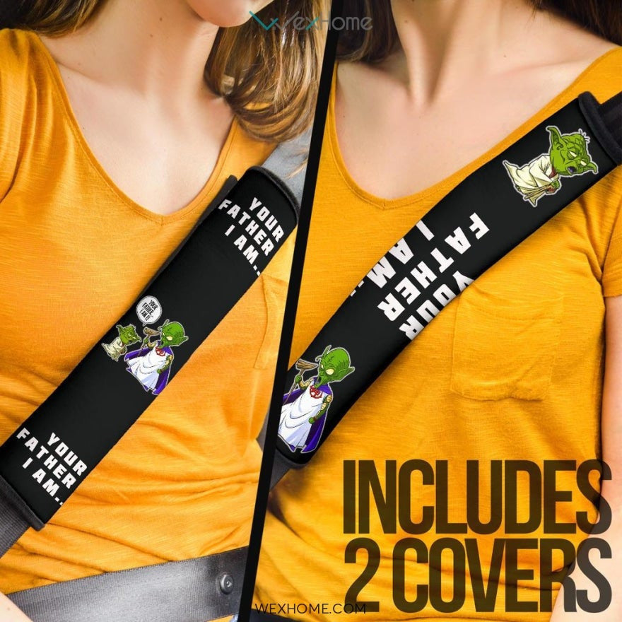 Dragon Ball Anime Seat Belt Covers | Funny Yoda And DB Kami Father And Son Belt Covers