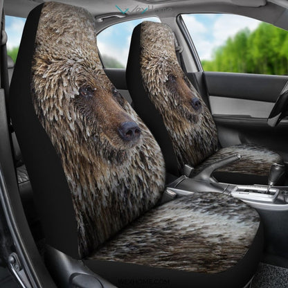 2pcs Car Seat Cover - Bear