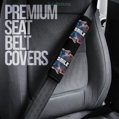 Horror Movie Seat Belt Covers | Smile Joker Crying Black Tear Belt Covers