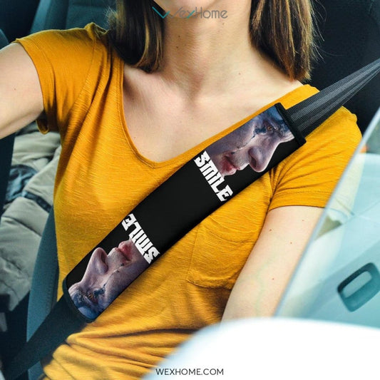Horror Movie Seat Belt Covers | Smile Joker Crying Black Tear Belt Covers