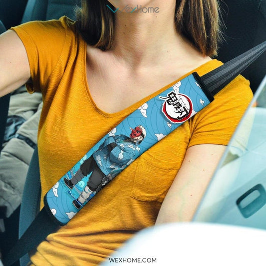 Sakonji Urokodaki Seat Belt Covers Demon Slayers Anime Car Accessories