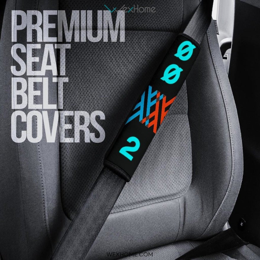 Darling In The Franxx Anime Seat Belt Covers | Zero Two Code 002 Shy Neon Belt Covers