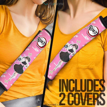 Kanao Tsuyuri Seat Belt Covers Demon Slayers Anime Car Accessories
