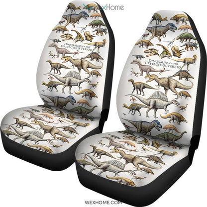 2pcs Car Seat Cover - Dinosaurs