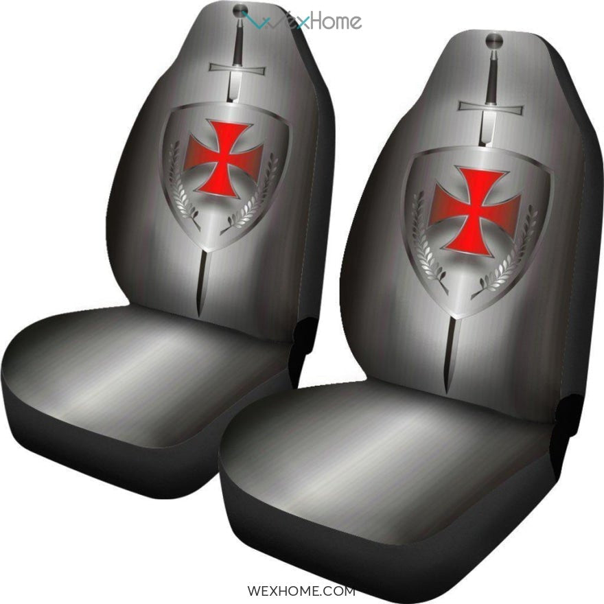 2pcs Knights Templar Car Seat Cover