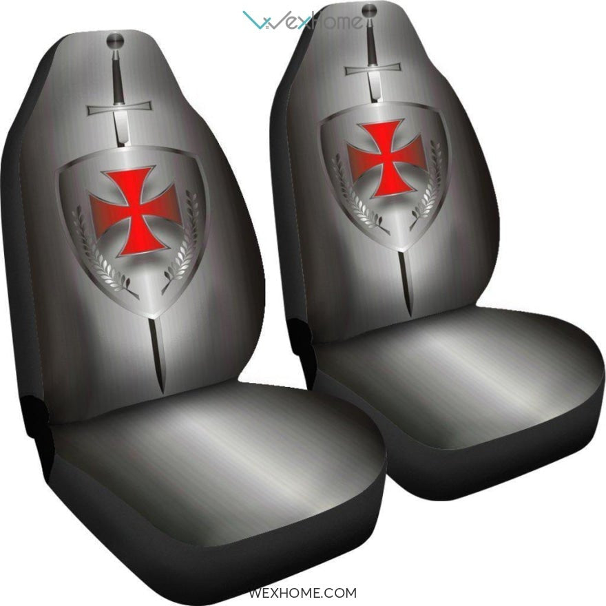 2pcs Knights Templar Car Seat Cover