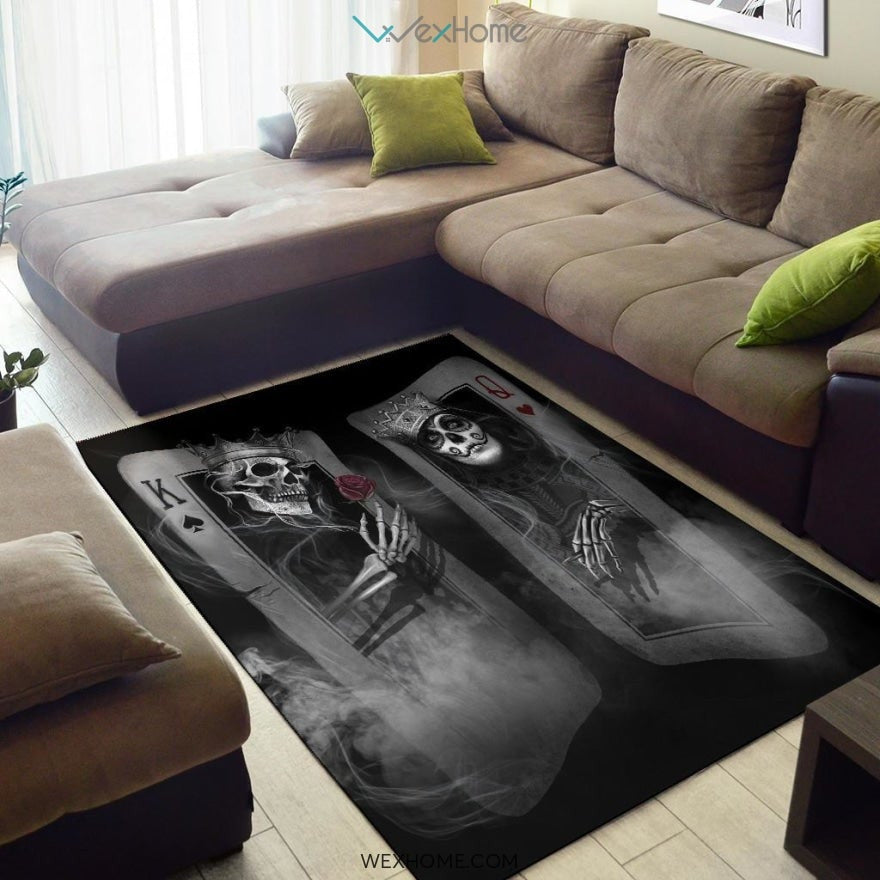 Skull Play Cards - Rug