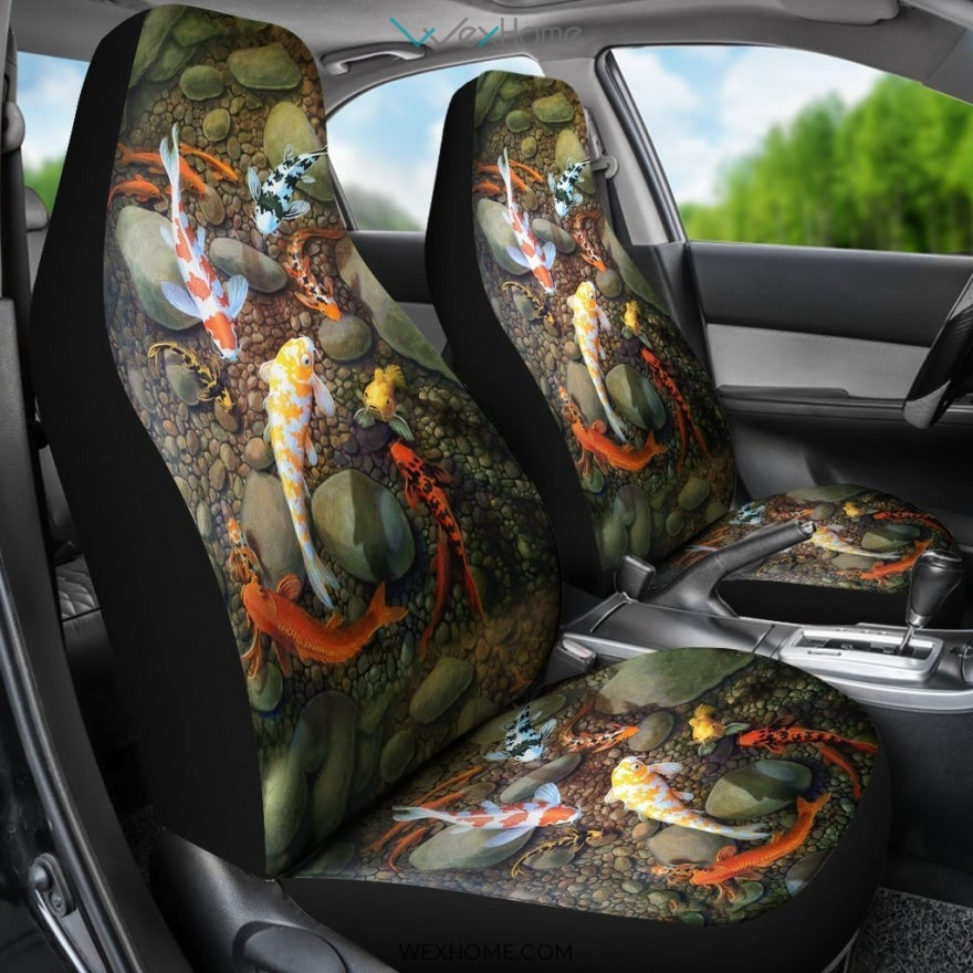 2pcs Koi Car Seat Cover