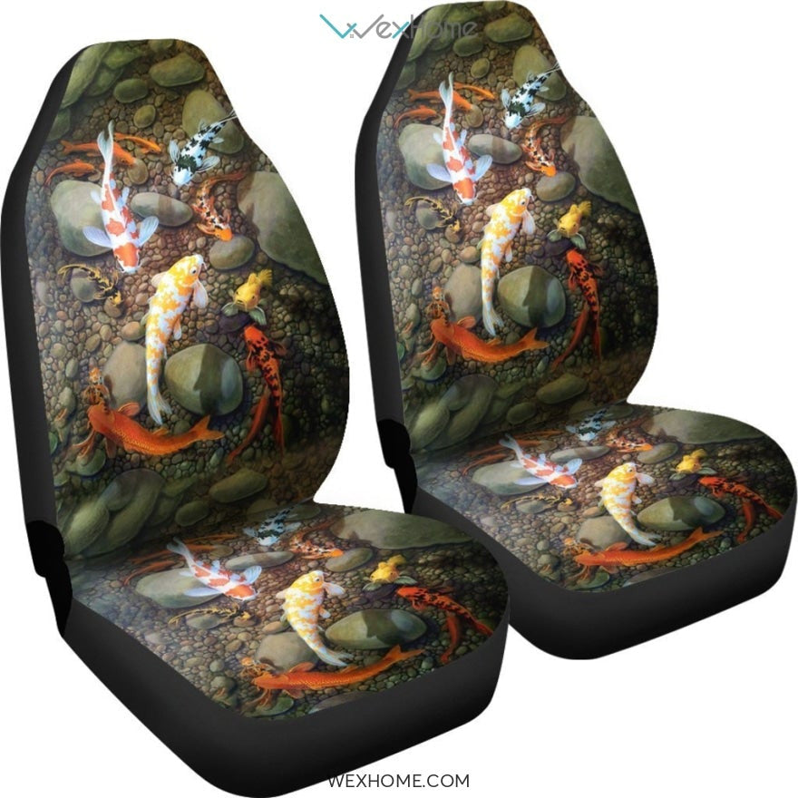 2pcs Koi Car Seat Cover