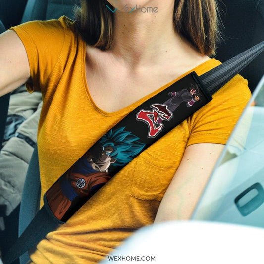 Dragon Ball Anime Seat Belt Covers | DB Vegeta Xeno Vs Goku Crimson Belt Covers