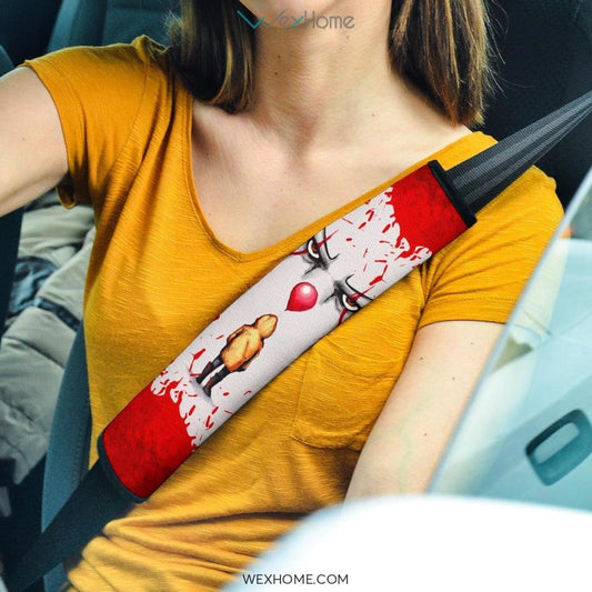 Horror Movie Seat Belt Covers | IT Pennywise Face Bloody Belt Covers