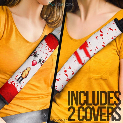 Horror Movie Seat Belt Covers | IT Pennywise Face Bloody Belt Covers