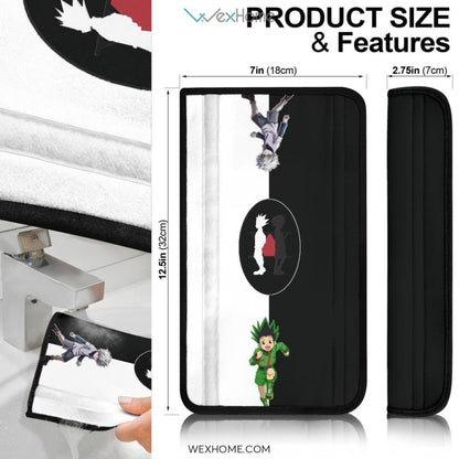 Hunter x Hunter Anime Seat Belt Covers | Gon And Killua Friend Power Belt Covers