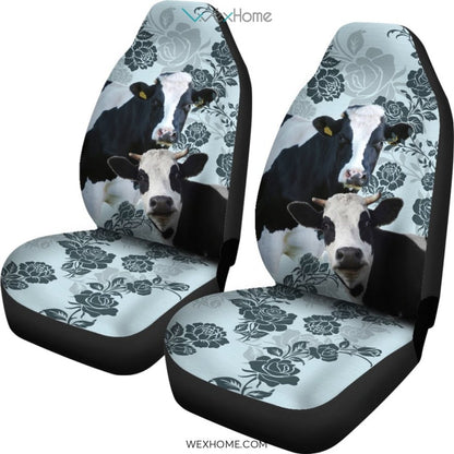 2pcs Cow Car Seat Cover