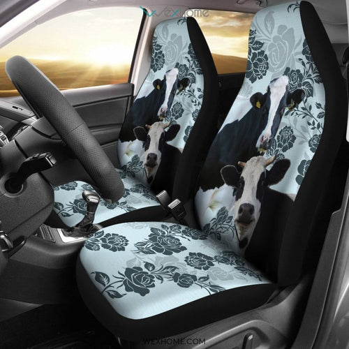 2pcs Cow Car Seat Cover