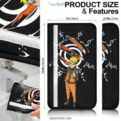 Naruto Anime Seat Belt Covers | Naruto Eight Seal Kurama Claw Belt Covers