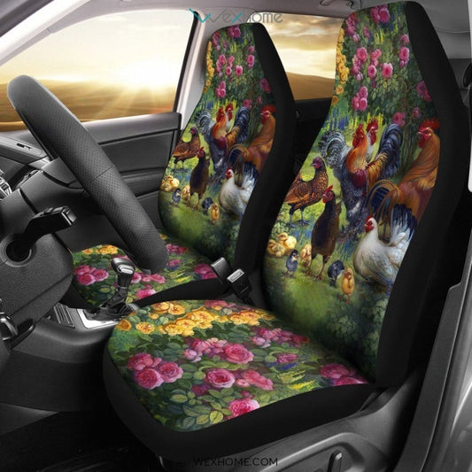 2pcs Chicken Car Seat Cover