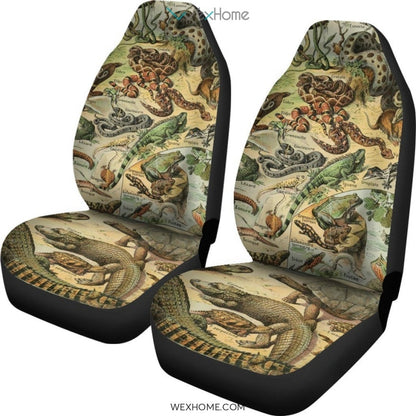 2pcs Reptiles Car Seat Cover