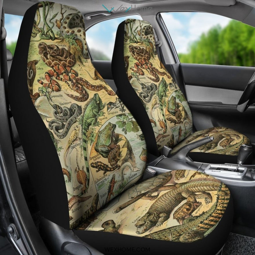 2pcs Reptiles Car Seat Cover