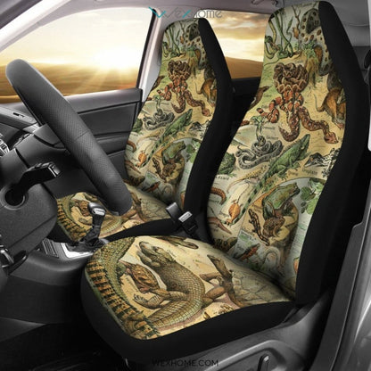 2pcs Reptiles Car Seat Cover