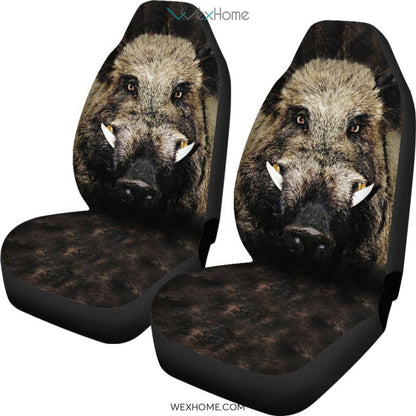 2pcs Wild Boar Car Seat Cover