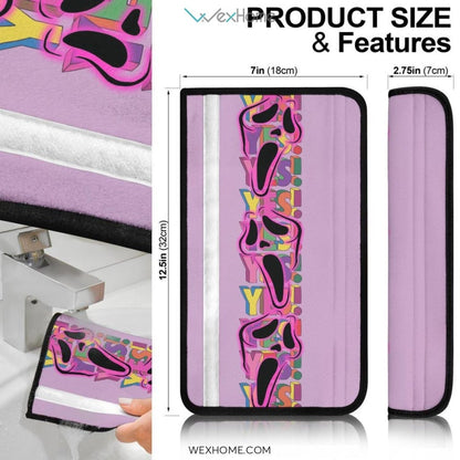 Horror Movie Seat Belt Covers | Ghost Face Calling Answer Yes Belt Covers