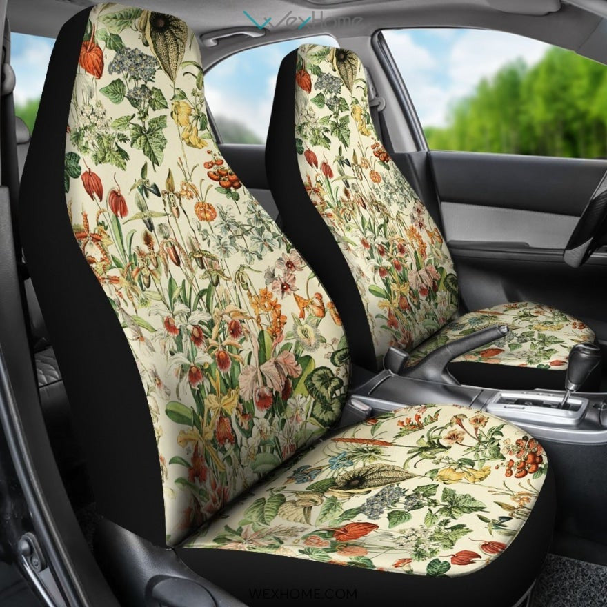 2pcs Flowers Car Seat Cover